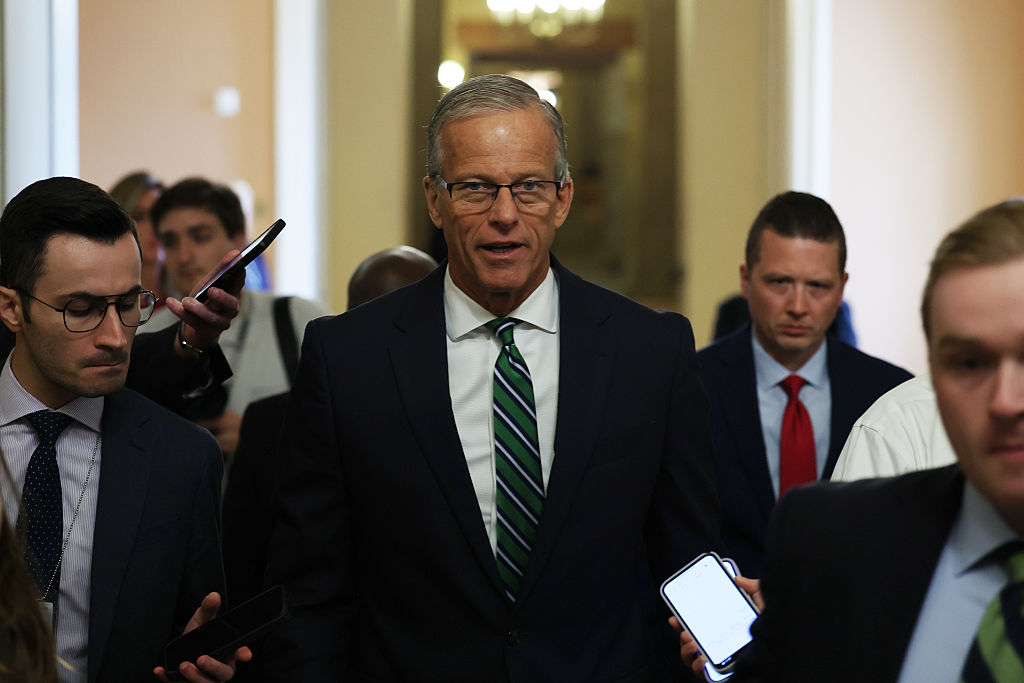 Thune said Thursday that the Senate will vote next week on a bill to pay federal workers who have been forced to work without pay during the shutdown.