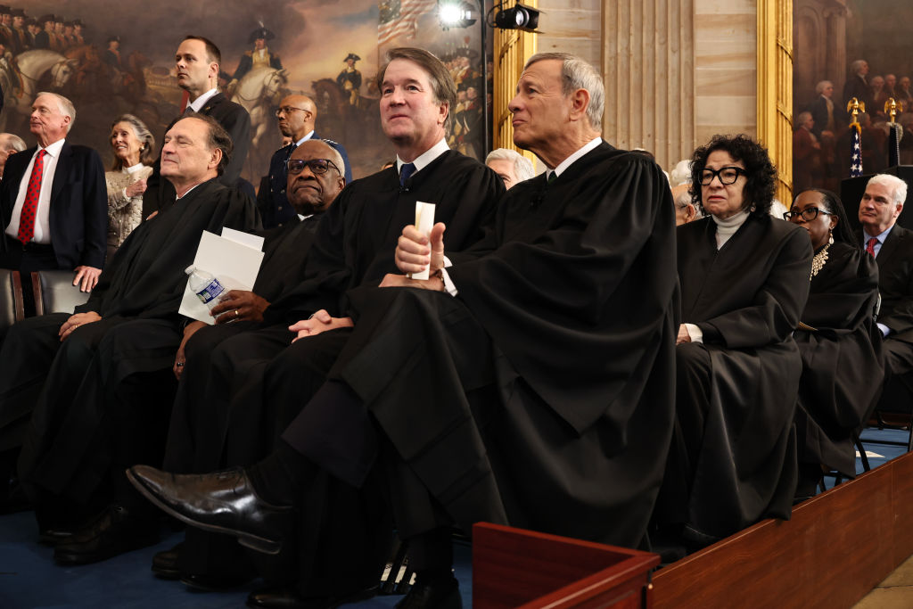 Lawmakers slipped an extra $30 million for security for Supreme Court justices in the DHS funding bill that’s at the center of a national political crisis.