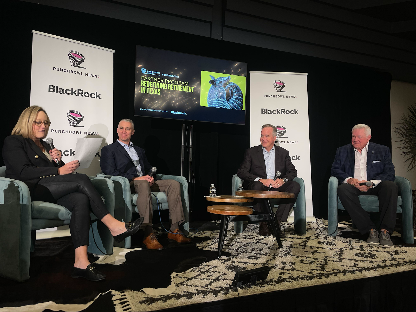 We hosted four different on-stage conversations at the festival on Thursday, including a discussion on retirement security in partnership with BlackRock.