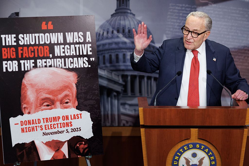 Democratic senators have been spending the day touting Tuesday’s election results as a validation of Democrats’ shutdown strategy.
