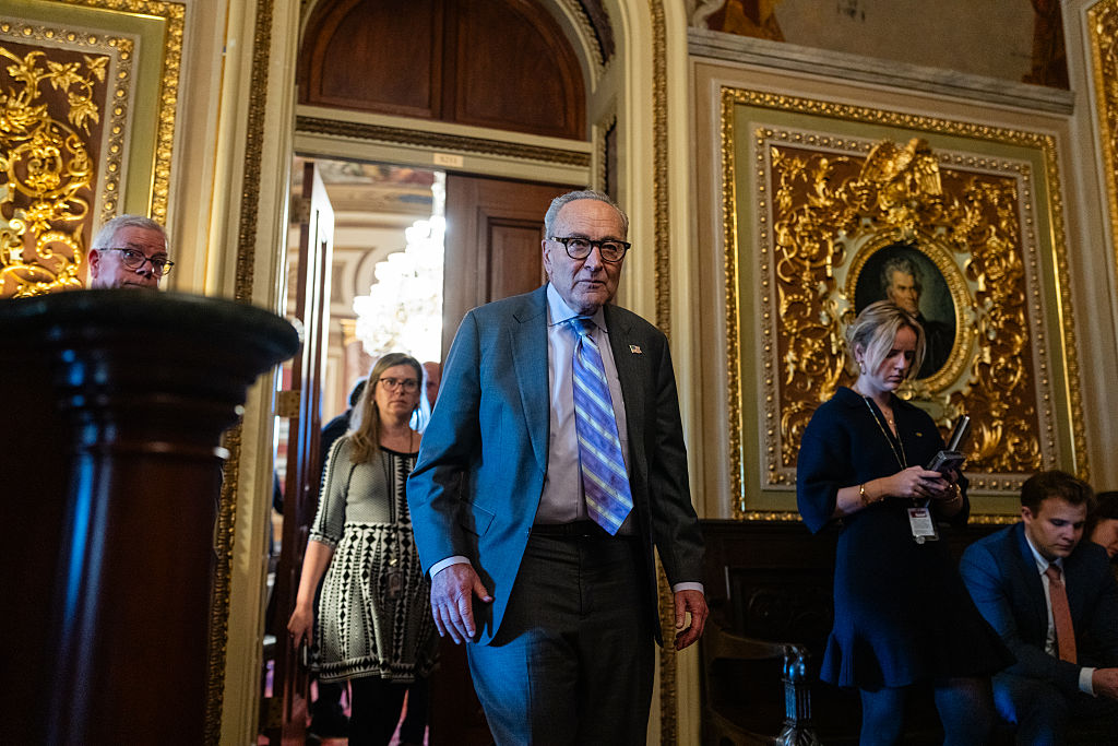 Senate Democrats spent a two-hour caucus meeting Thursday taking stock of where things stand and came to this conclusion: Why on earth would we fold now?