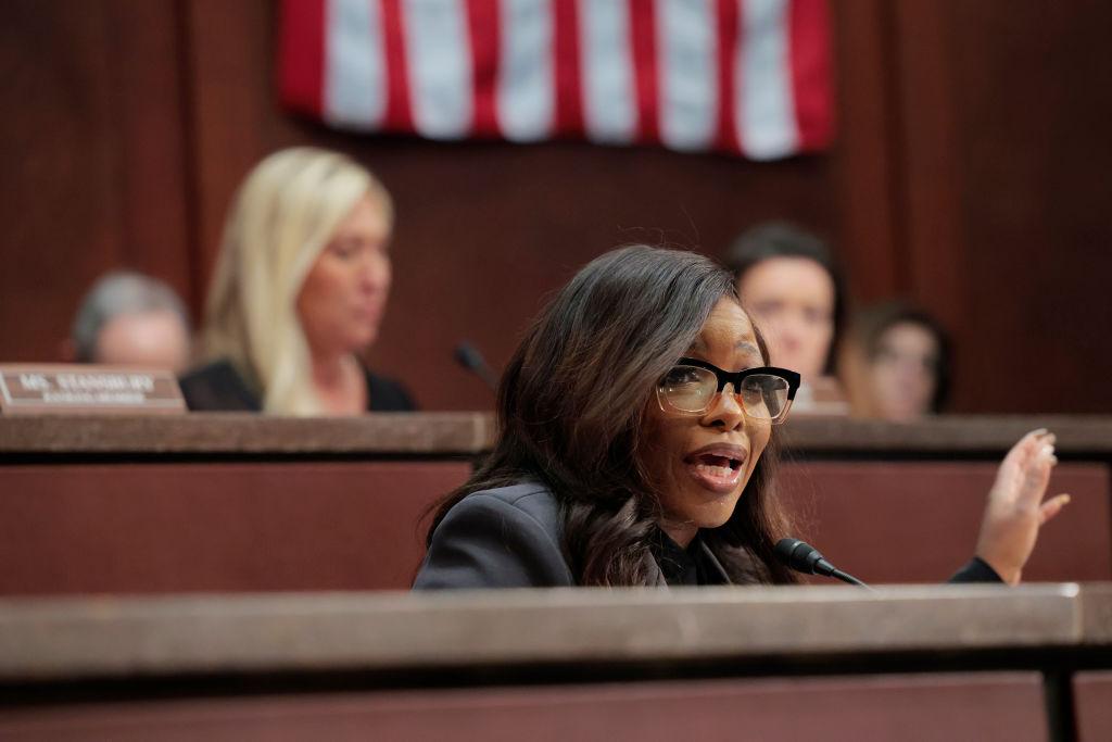 Rep. Jasmine Crockett (D-Texas) is leading state Rep. James Talarico in the Senate Democratic primary in Texas, according to a new poll.