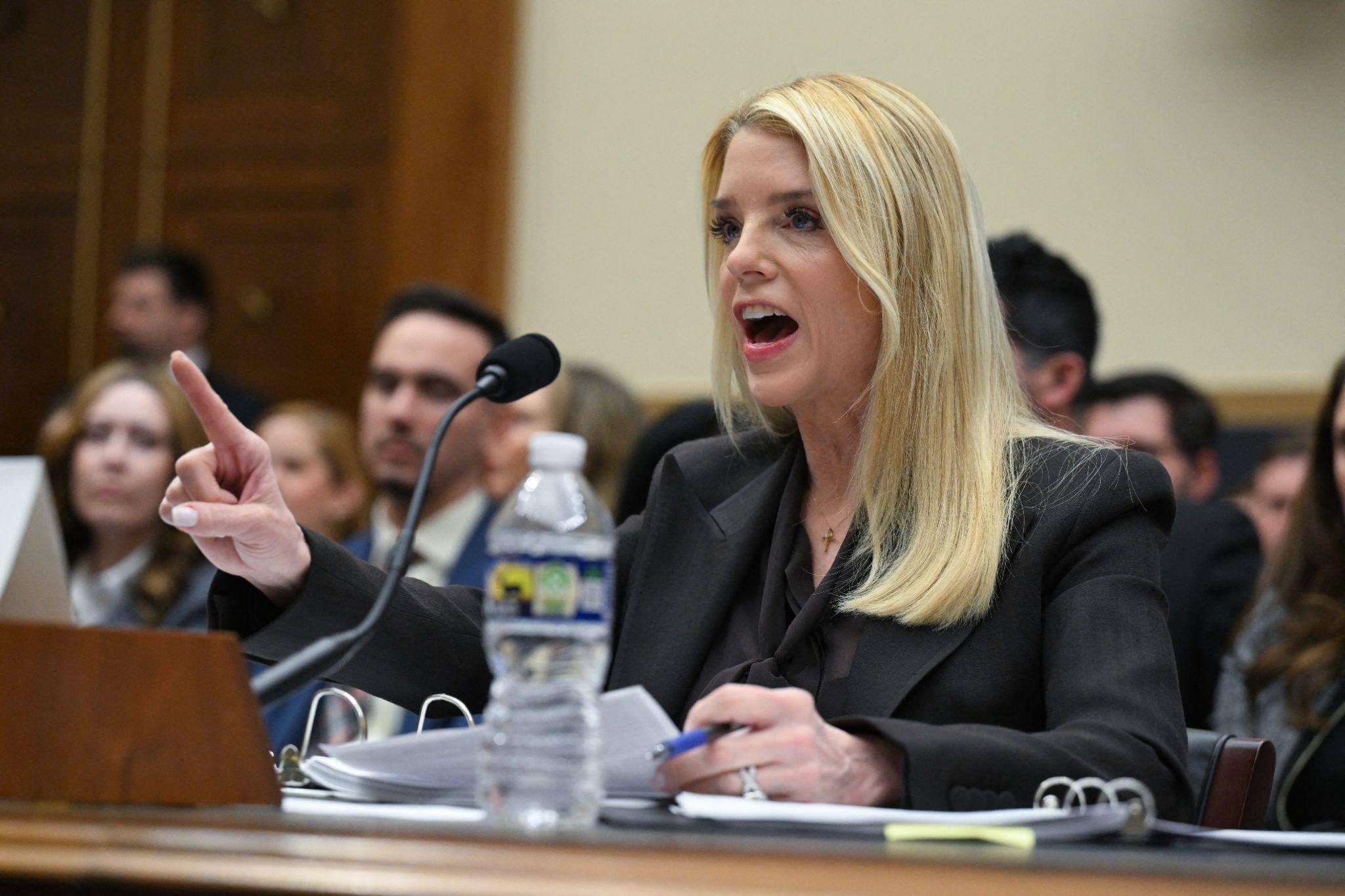 Democrats accused Bondi of participating in a “cover-up” of Epstein’s crimes, arguing that DOJ sought to protect the perpetrators while attacking the victims.