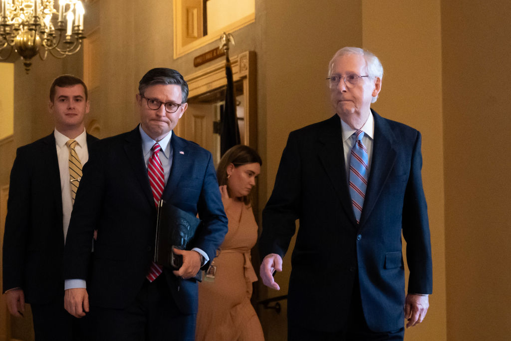 Mike Johnson and Mitch McConnell