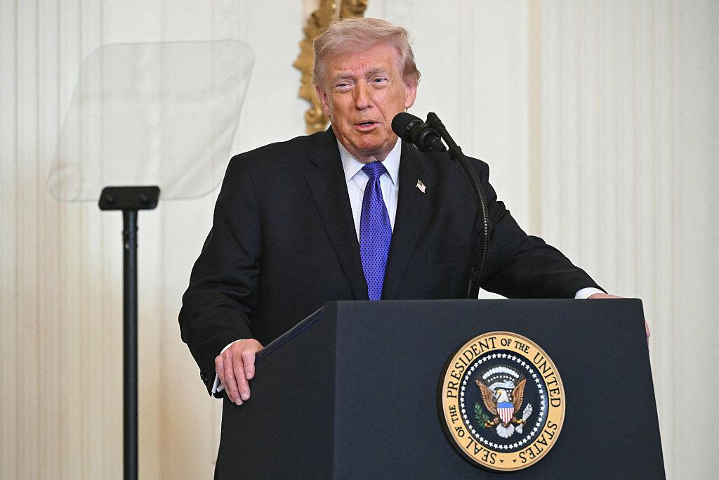 Trump promised Monday that he would continue U.S. military strikes on Iran as long as he needed to and didn’t rule out the use of ground forces in the conflict.