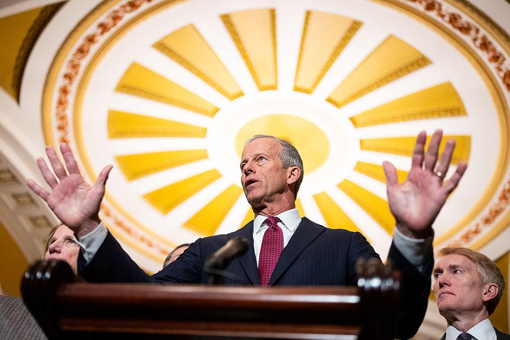 The bipartisan bill funds DHS save for ICE and Border Patrol, which Republicans are planning to address in their party-line reconciliation bill.