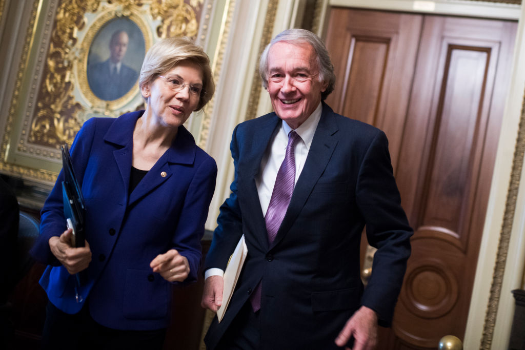 Sens. Elizabeth Warren (D-Mass.) and Ed Markey (D-Mass.) are leading the charge. They’re engaging with Republicans to try to push a bipartisan amendment that would clarify the language in the bill.
