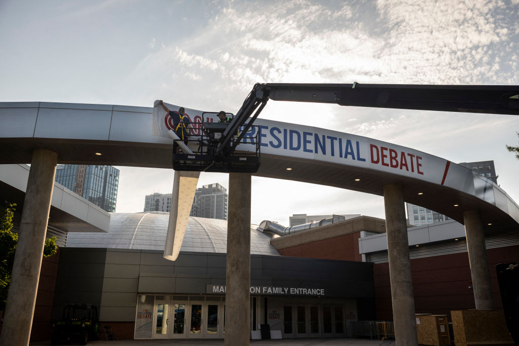 Presidential debate set up