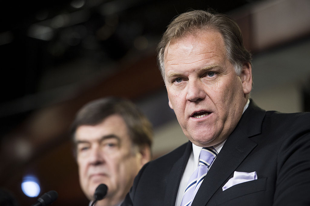 Former Rep. Mike Rogers (R-Mich.) downplayed the impact of the Iran war on gas prices during a recent Senate campaign stop.