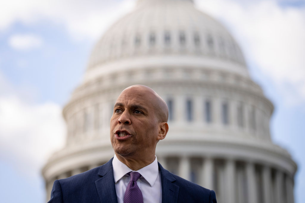 Booker is pushing Democratic senators to create TikTok accounts for official purposes, despite a federal law banning TikTok on government devices.