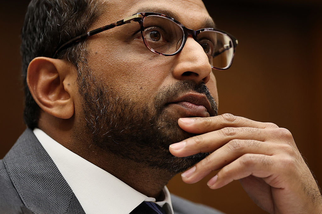 Patel pushed back against Democrats’ accusations that he participated in the “cover-up” of the Epstein files.