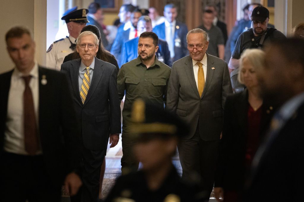 McConnell, Zelensky and Schumer in Capitol