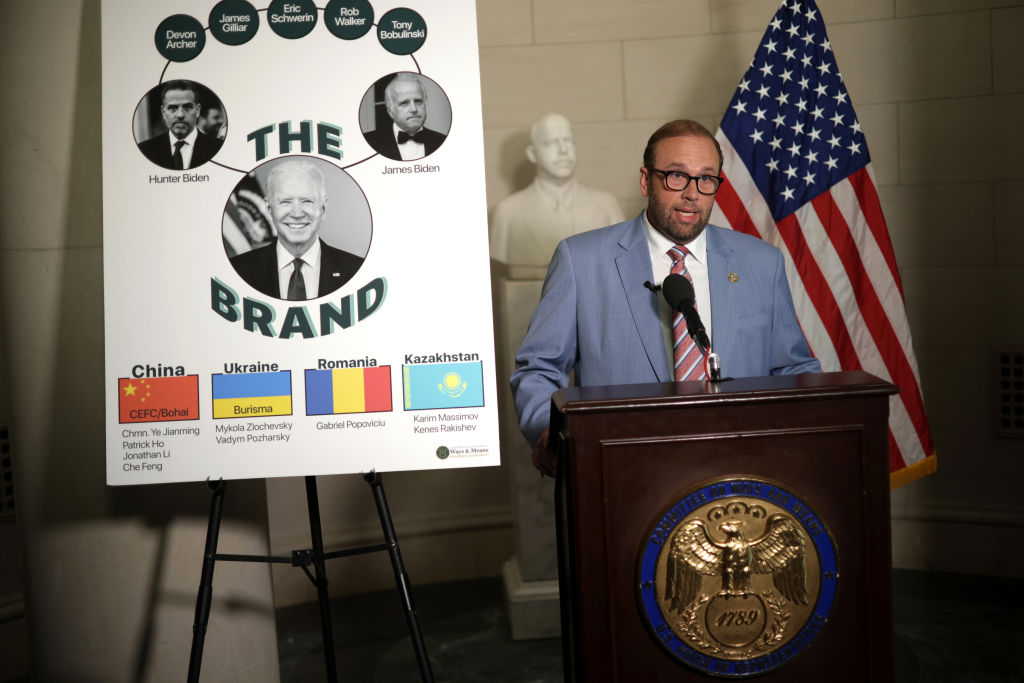 Rep. Jason Smith (R-MO) speaks during a news conference.