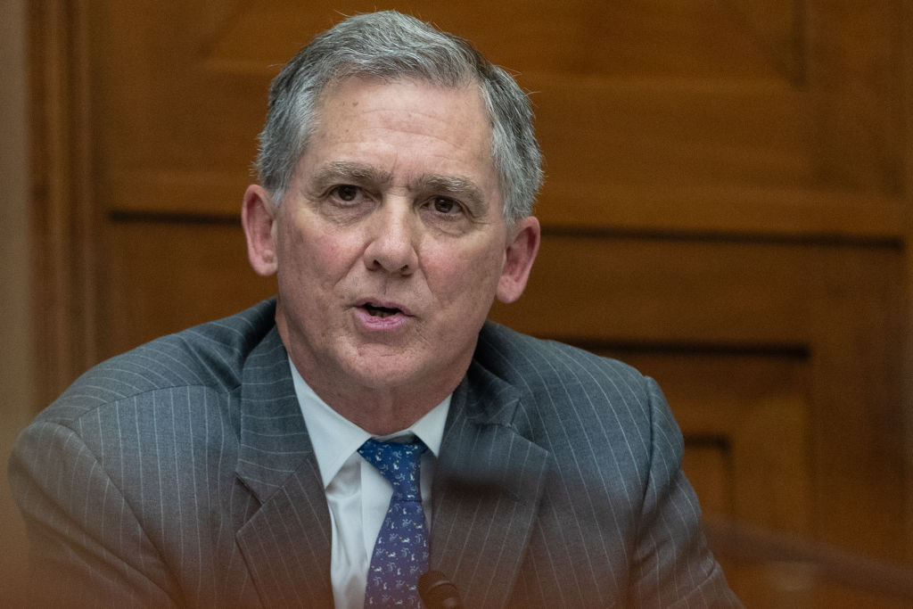 We caught up with House Financial Services Committee Chair French Hill before he spoke at a forum organized by the Institute of International Finance.