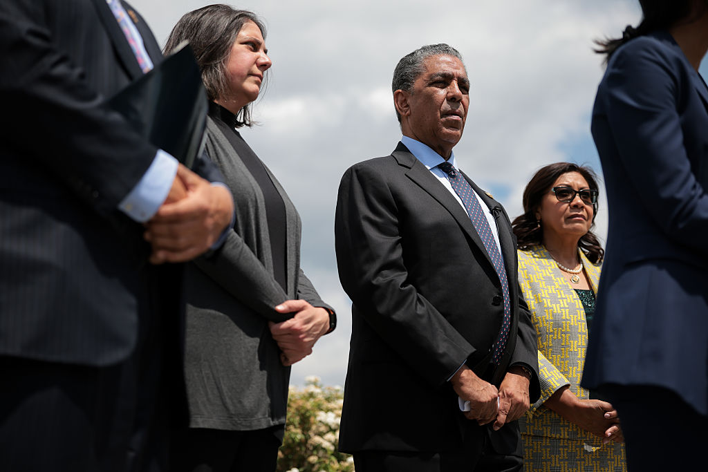 Leaders of the Congressional Hispanic Caucus are in Monterrey, Mexico, today to protest against the Trump administration’s immigration and border policies.