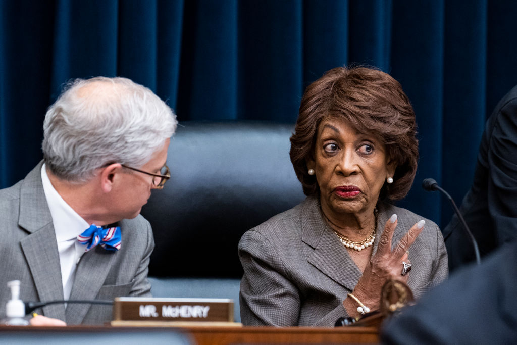 Maxine Waters and Patrick McHenry. They wanted to change the language in the data broker bill because of how it approached financial data.