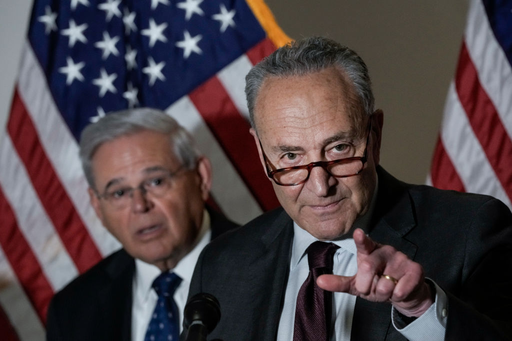 Senate Majority Leader Schumer Holds Weekly News Conference