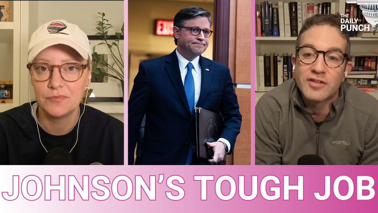 Speaker Mike Johnson is heading into the toughest stretch of his speakership. Anna and Jake break down his shrinking majority and more.