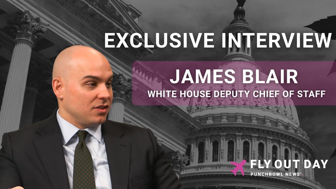 White House Deputy Chief of Staff James Blair joins Anna and Jake at the Punchbowl News Townhouse to take us inside the government shutdown, now on its 23rd day.