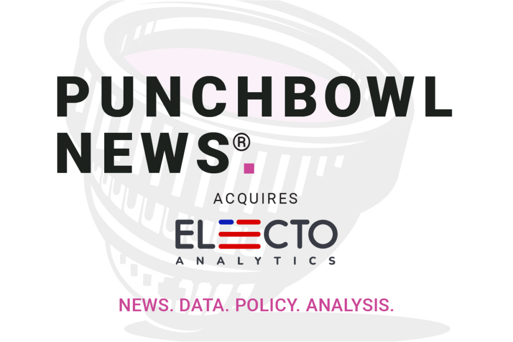 Punchbowl News and Electo Analytics logos against dome background