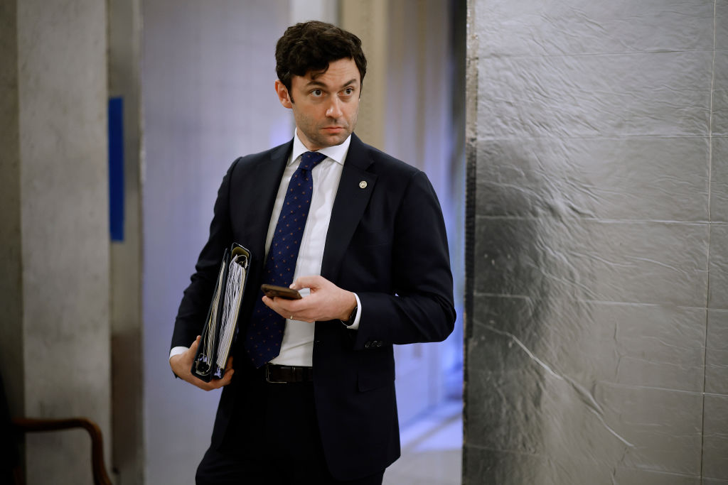 Sen. Jon Ossoff has one of a few stock ban bills floating around Congress at the moment.